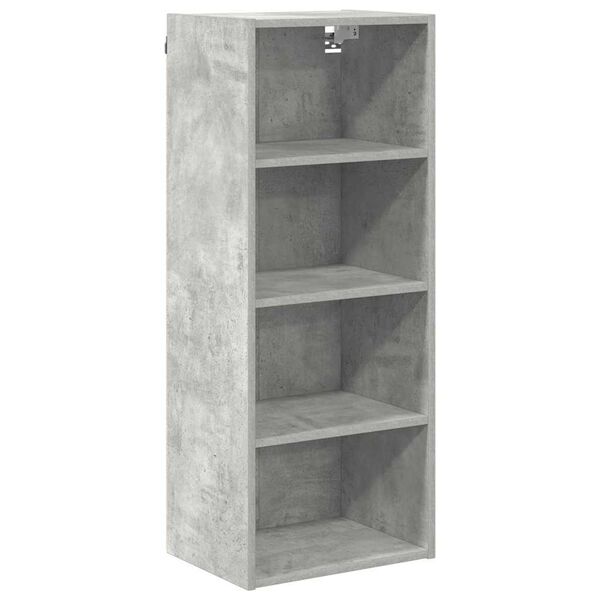 vidaXL Armoire suspendue avec stockage Gris b&eacute;ton 40 x 29,5 x 100 cm