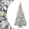 vidaXL Sapin de No&euml;l Artificiel &agrave; Branches Articul&eacute;es Blanc 180 cm