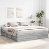 vidaXL Cadre de lit sans matelas sonoma gris 180x200 cm