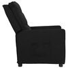 vidaXL Fauteuil Noir Tissu