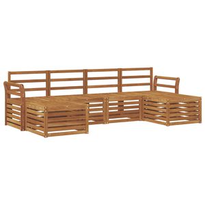 vidaXL Ensemble de canap&eacute;s d'ext&eacute;rieur 6 pc 6 place Naturel