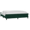 vidaXL Sommier &agrave; lattes de lit et matelas vert fonc&eacute; 180x220cm velours
