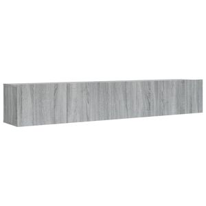 vidaXL Ensemble de meubles TV 2 pcs Sonoma gris Bois d'ing&eacute;nierie