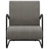 vidaXL Fauteuil gris clair tissu