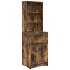vidaXL Table de chevet ch&ecirc;ne fum&eacute; 39x35x125 cm bois d'ing&eacute;nierie