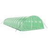 vidaXL Serre avec cadre en acier vert 56 m² 14x4x2 m