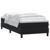 vidaXL Sommier &agrave; lattes de lit avec matelas noir 90x210 cm velours