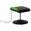 vidaXL Fauteuil de massage avec repose-pied vert similicuir