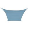 Perel Voile d'ombrage carr&eacute;e 3,6 m Gris ardoise clair