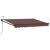 vidaXL Auvent r&eacute;tractable &eacute;lectrique Marron 2,5 x 2 m
