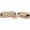 vidaXL Ensemble de canap&eacute;s d'ext&eacute;rieur 9 pcs Naturel et Beige