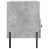 vidaXL Tables de chevet 2pcs gris béton 40x35x47,5cm bois d’ingénierie