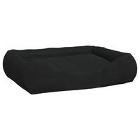 vidaXL Coussin avec oreillers pour chien Noir 75x58x18 cm Tissu Oxford