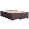 vidaXL Cadre de lit sans matelas marron fonc&eacute; 160x200 cm tissu