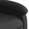 vidaXL Fauteuil inclinable en cuir véritable noir