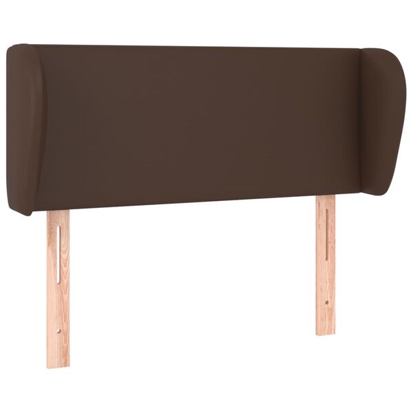 vidaXL T&ecirc;te de lit avec oreilles Marron 83x23x78/88 cm Similicuir