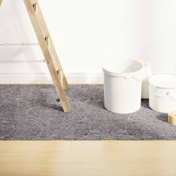 vidaXL B&acirc;che de protection contre peinture 10 m 280 g/m&sup2; gris