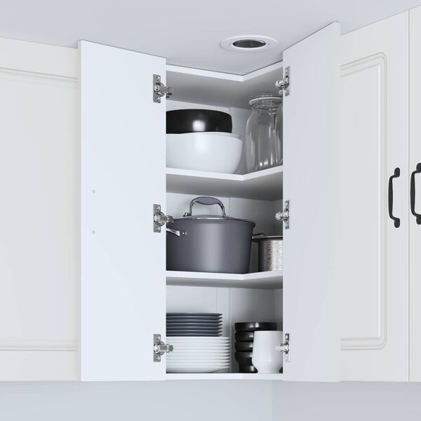 vidaXL Armoire de cuisine avec stockage Kalmar Blanc 57 x 57 x 80 cm