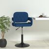 vidaXL Tabouret de bar Bleu Tissu