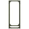 vidaXL Portant de bois chauffage vert olive 25x25x60 cm