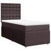 vidaXL Sommier &agrave; lattes de lit avec matelas Marron fonc&eacute; 100x200 cm