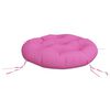 vidaXL Coussin rond rose &Oslash; 60 x11 cm tissu oxford