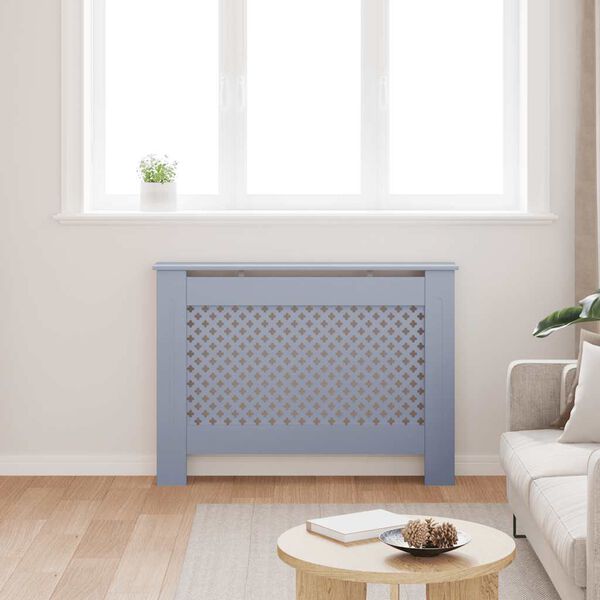 vidaXL Cache-radiateur anthracite 112x19x81,5 cm MDF