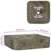 vidaXL Lavabo Gris 40x40x10 cm Marbre