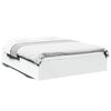 vidaXL Cadre de lit sans matelas blanc 150x200 cm