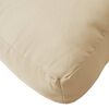 vidaXL Coussin de palette beige 50x40x12 cm tissu
