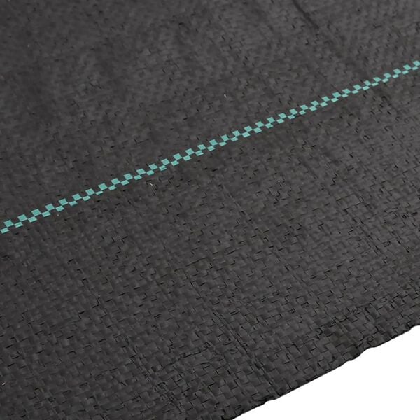 vidaXL Membrane anti-mauvaises herbes noir 1x25 m PP