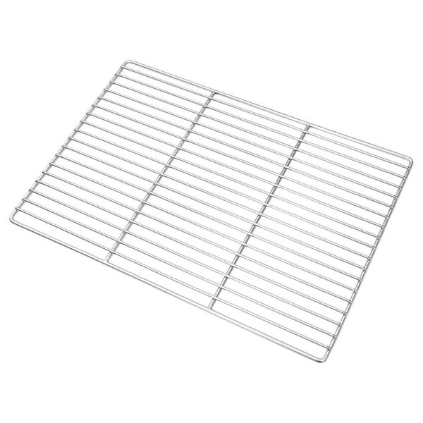 vidaXL Grille de barbecue Argent&eacute; 50 x 35 cm Acier inoxydable