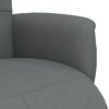 vidaXL Fauteuil inclinable avec repose-pieds gris foncé tissu