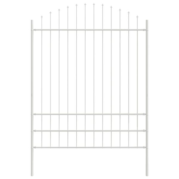vidaXL Cl&ocirc;ture de jardin 6 pcs Blanc 170 x 225 cm