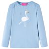 T-shirt enfants &agrave; manches longues bleu clair 92