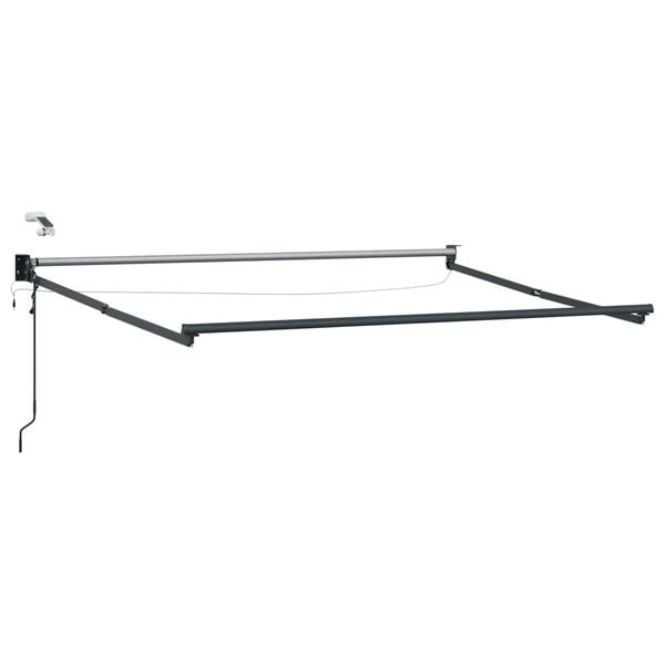 vidaXL Auvent r&eacute;tractable &eacute;lectrique Anthracite 2,5 x 2 m