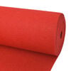 vidaXL Tapis Uni Rouge 1,2 x 12 m Polyester