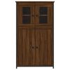 vidaXL Buffet haut ch&ecirc;ne marron 62x32x106,5 cm bois d'ing&eacute;nierie