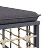 vidaXL Salon de jardin 7 pcs avec coussins anthracite résine tressée