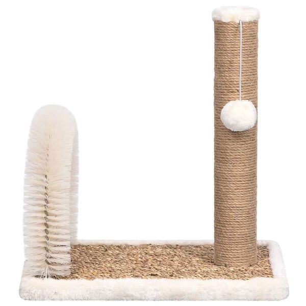 vidaXL Arbre à chat avec brosse de toilettage en arche et grattoir