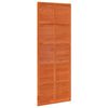 vidaXL Porte de grange marron cire 80x208 cm bois massif de pin