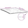 vidaXL Prot&egrave;ge-matelas blanc 120x220 cm