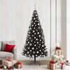 vidaXL Sapin de No&euml;l avec 300 LED avec support Noir 210 cm PVC