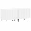 vidaXL Meuble TV Blanc Bois d'ing&eacute;nierie