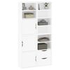 vidaXL Armoires latérales 4 pcs ODDA blanc 40x24x79 cm bois massif pin