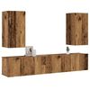 vidaXL Meubles TV muraux 4 pcs vieux bois bois d'ing&eacute;nierie