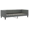 vidaXL Lit de jour avec matelas gris fonc&eacute; 90x200 cm tissu