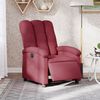 vidaXL Fauteuil inclinable &eacute;lectrique Rouge bordeaux Tissu
