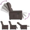vidaXL Fauteuil inclinable marron brillant similicuir