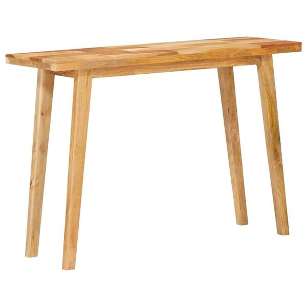 vidaXL Table &agrave; d&icirc;ner Naturel 100 x 35 x 75 cm Bois de mangue massif